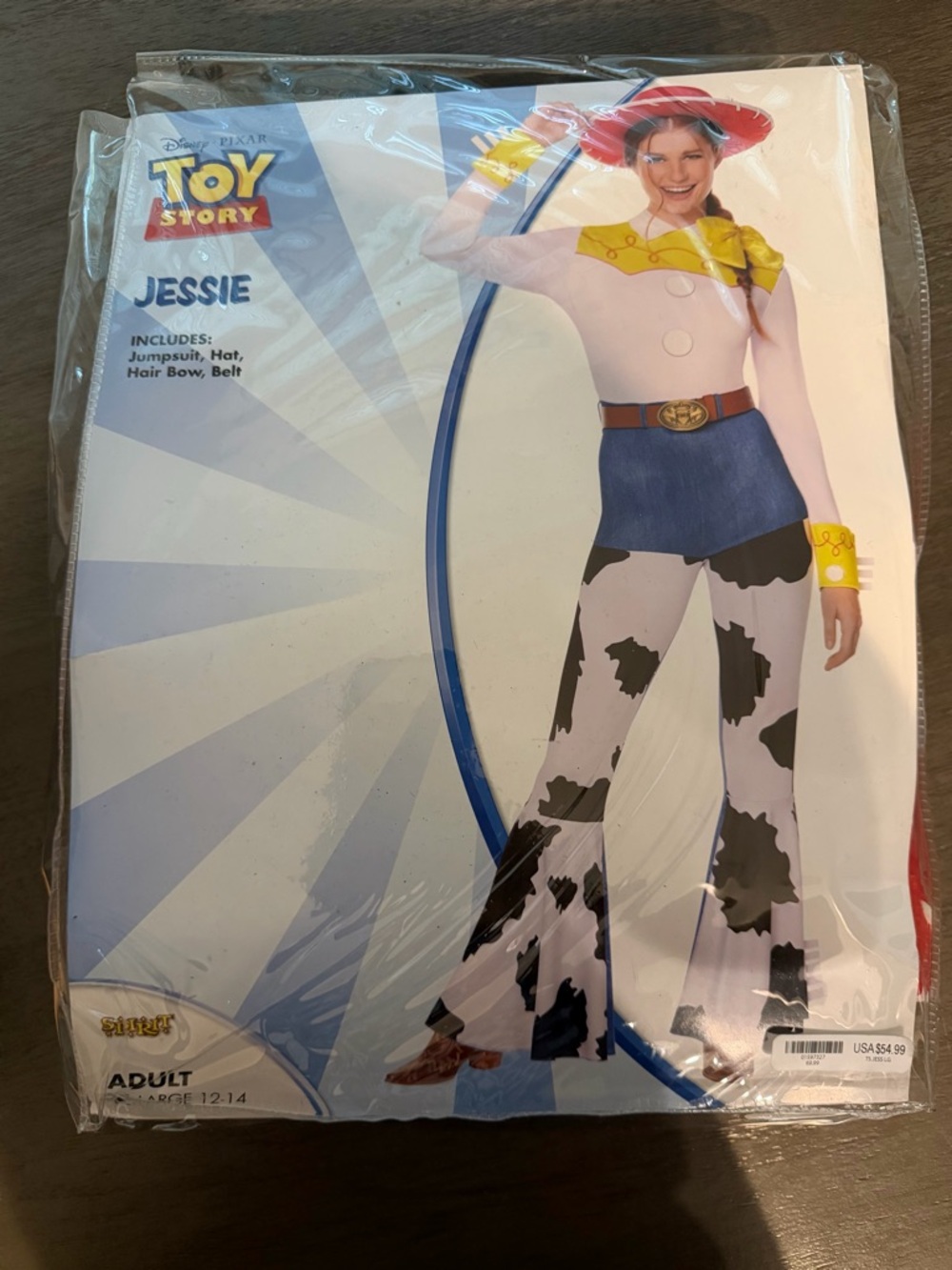 Spirit Toy Story Jessie Costume - White, Red, Yellow, Blue, Brown, Black